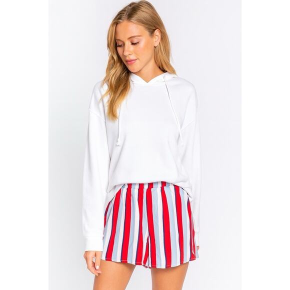 NWOT Lo’ven Striped Pull-On Shorts Size S - Picture 1 of 4